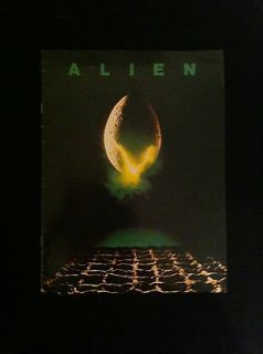 Alien Movie Program H.R Giger First Apperance Of Promethous Space 