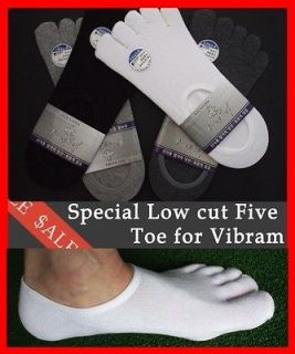 NEW 5prs UNIQUE Mens LOW CUT Five Toe SOCKS Special for FINGER SHOES 