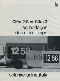 1972 Solari & C. Clock Company Advert Udine Italy 1972 Swiss Ad Suisse 