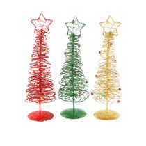 Bulk Glitter Swirl Metal Tree Figurines, 9½ at DollarTree