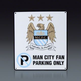 Manchester City No Parking Sign  SOCCER