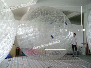 NEW 2.6M Zorb Ball Zorbing. There are gifts! pvc 1.00mm