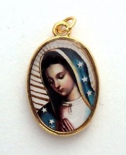   Guadalupe Gold Plated Medal Double Sided Medalla Virgen de Guadalupe