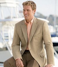 Tropical Blend 2 Button Linen/Wool Sportcoat  Regal Fit (Portly) Sizes