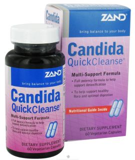 Zand   Candida Quick Cleanse   60 Vegetarian Capsules Multi Support 