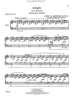 Look inside Moonlight Sonata (First Movement),Op. 27, No. 2   Sheet 
