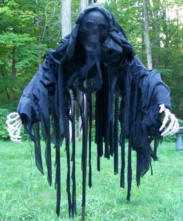 Brand New Hanging Black Wrapped Ghoul Halloween Prop