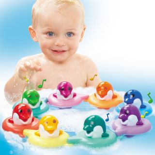 Bath time fun for baby with these musical dolphins from Tomy Each 