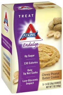 Buy Atkins Nutritionals Inc.   Endulge Cookies Chewy Peanut Butter   5 