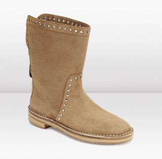 Jimmy Choo  Maggie  Suede Shearling Trimmed Boots 