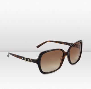 Jimmy Choo  Lela  Dark Havana square framed sunglasses with brown 