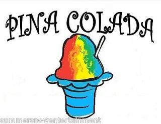 PINA COLADA SYRUP MIX Snow CONE/SHAVED ICE Flavor PINT