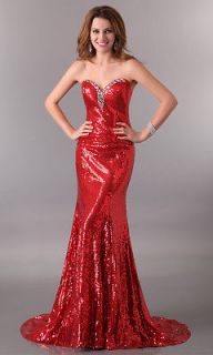  Lady Sheath Evening dress Prom Ball Formal Party Gown Strapless