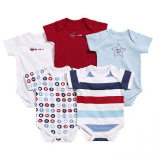 Little Star Short Sleeve Bodysuits 5 Pack   9 12 Months   Babies R Us 