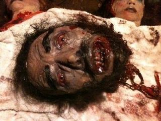 Halloween prop Haunted attraction film Male head zombie dead rotten