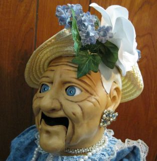 Professional Ventriloquist Figure Dummy Granny Grandma Old Lady