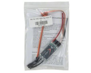 MS Heli 60 Amp Brushless ESC By YGE [MSH41093]  RC Helicopters   A 