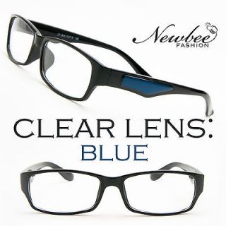   Mens Clear Lens Glasses Cool Trendy Retro Nerdy Black Rim Nostalgic