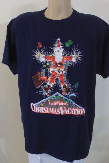 Mens Size XL National Lampoons Chirstmas Vacation Navy Blue SS T 