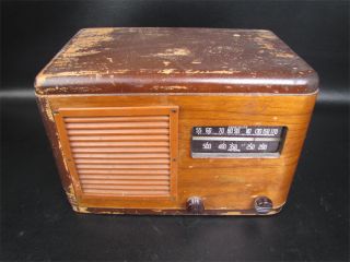 Vintage 1930s Majestic 1A 50H Wood Cabinet Tube Radio