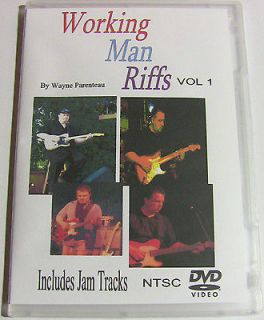   Man Riffs* Country Guitar Lessons Licks DVD With Backing Tracks