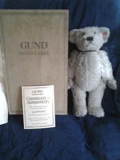 Gund Gold Label The Mohair Bear Collection Ltd Edition Treasured 