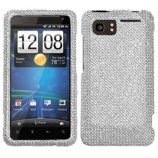 For AT&T HTC Vivid Crystal Diamond BLING Hard Case Snap on Phone Cover 