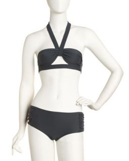 Cutout Bandeau Halter Bikini   