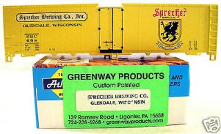 HO Greenway Sprecher Brewing Co. 40 Steel & Wood Ice Bunker Reefer 
