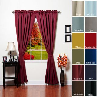 Solid Thermal Insulated 108 inch Blackout Curtains