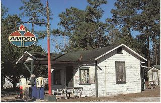Postcard Amoco Sunset Service Station Jacksonville Florida Gas Unused 