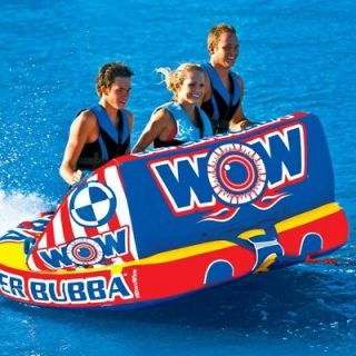 Super bubba float inflatable towable tube water ski WOW