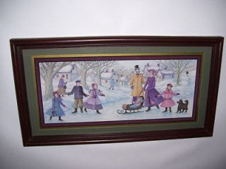 Home Interiors Victorian Family Skating on Stream  Picture 11.5 