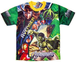   Movie Marvel Thor Iron Man Boys Kids T Shirt Top Clothes Age 7 8
