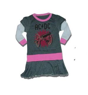 New Authentic Rowdy Sprout AC/DC Cannon Vintage Style Girls Dress