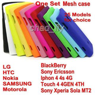 Hard Stylish Jelly Plastic Candy Mesh Case Cover For cellphone a Lot 