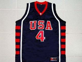 ALLEN IVERSON TEAM USA JERSEY BLUE NEW ANY SIZE