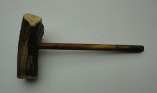 Antique Gunpowder Rifle Tool With Bone Handle