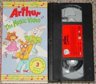 VHS ARTHUR MUSIC VIDEO special edition 3 musical stories