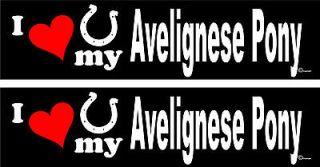 love my Avelignese Pony Horse trailer bumper stickers decalsLARGE 