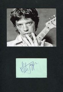 Mick Jagger autograph in Entertainment Memorabilia