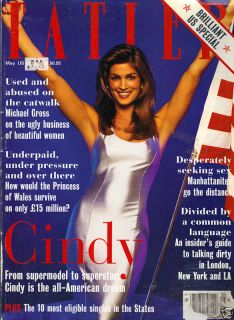 CINDY CRAWFORD Tatler Magazine 5/95 ROBIN WRIGHT