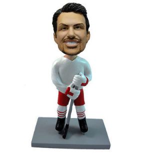   personalized bobble head statue figure sport field ice hockey stick