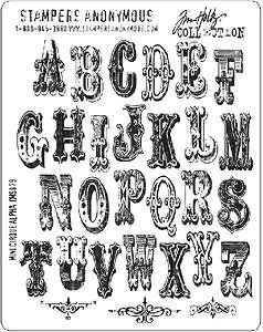 Tim Holtz Cling Rubber Stamps MINI CIRQUE ALPHABET Stampers Anonymous