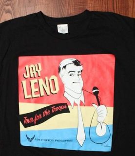 Jay Leno Tour For The Troops Air Force Reserve Comedian Black T Shirt 