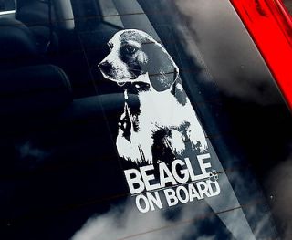 Beagle   Car Window Sticker   Dog Sign n.Collar/Harness