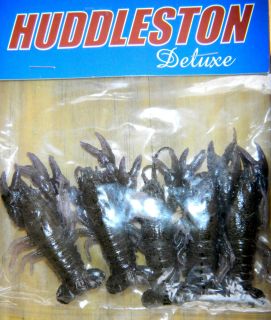 Huddleston Deluxe Pre Rigged Huddle Bug 5 per pack  GREEN/PURPLE