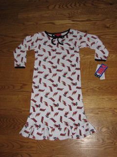 NEW Girls Miami Heat Toddlers Pajamas Nightgown L/S Size 2T PJs Full 