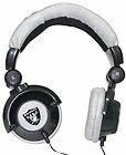 Oakland Raiders NFL Licensed iHip DJ Style Noise Isolating Headphones