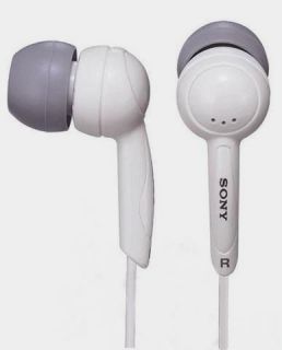NEW WHITE SONY MDR EX51LP STEREO BASS HEADPHONES EARPHONES